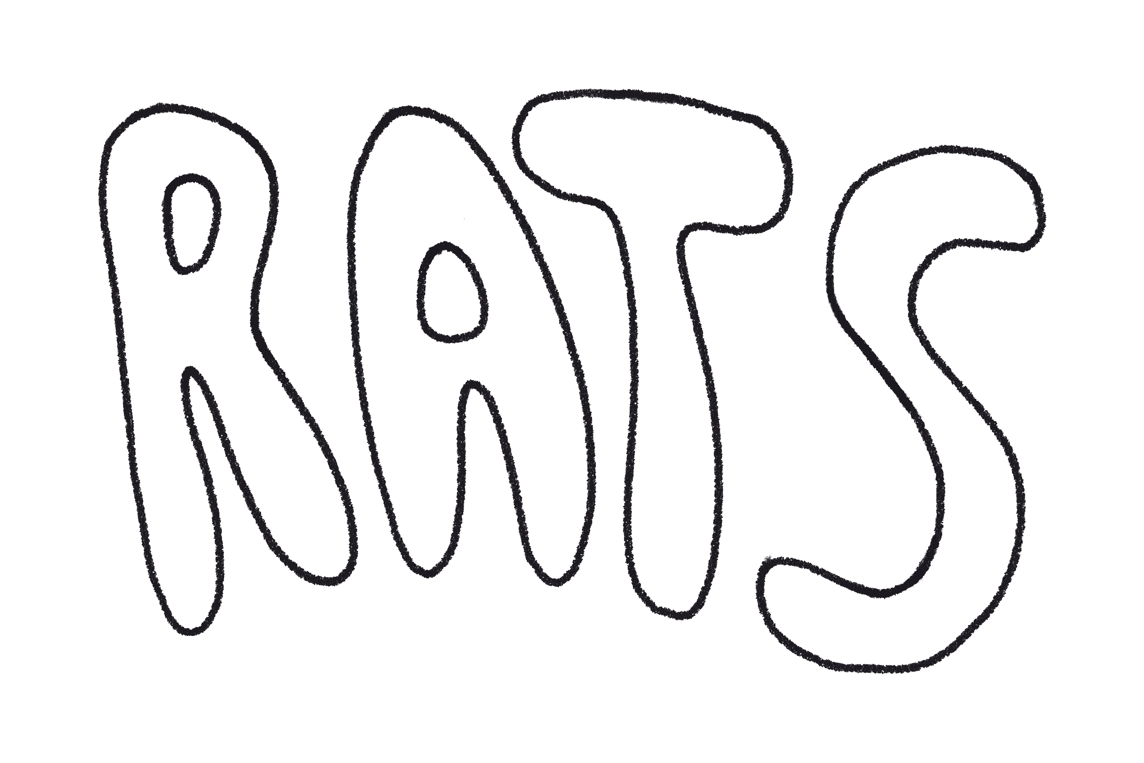 funky letters spelling out RATS